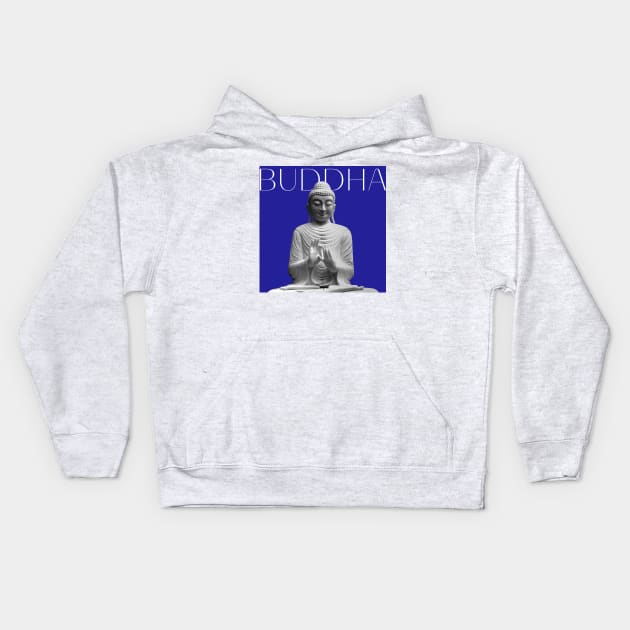 Gautama Buddha Kids Hoodie by purplecrowshub